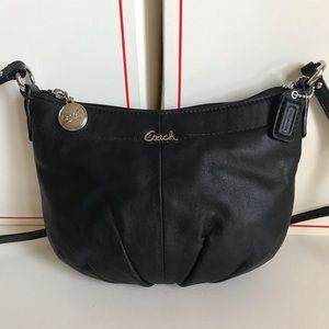 Coach small crossbody leather black Purse Bag